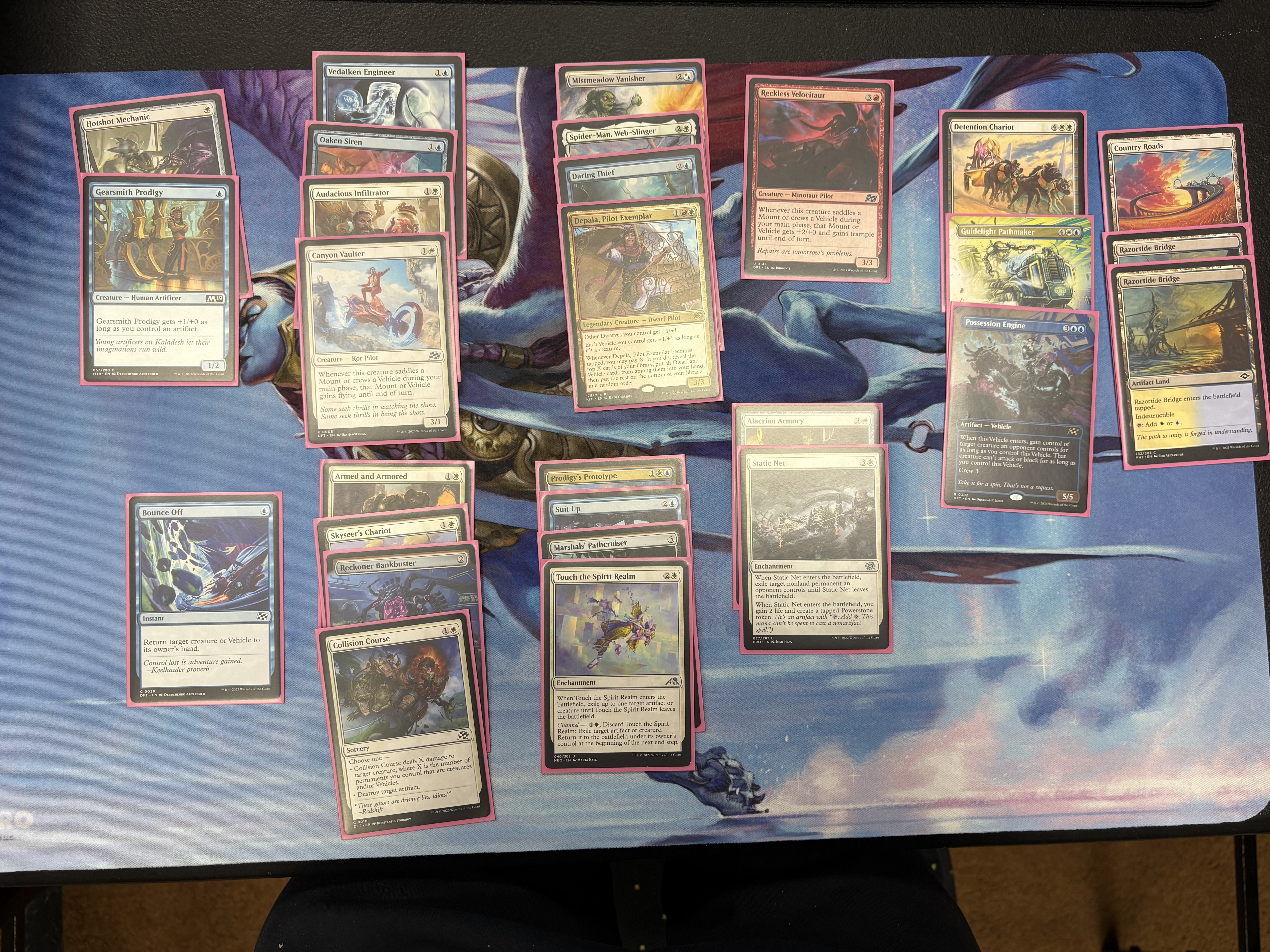 A deck picture of an Azorius ramp deck.